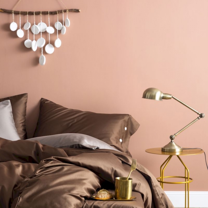 91家纺网 家纺一手货源 找家纺 涞澳家纺 2019新款60长绒棉平色简易四件套 星巴咖