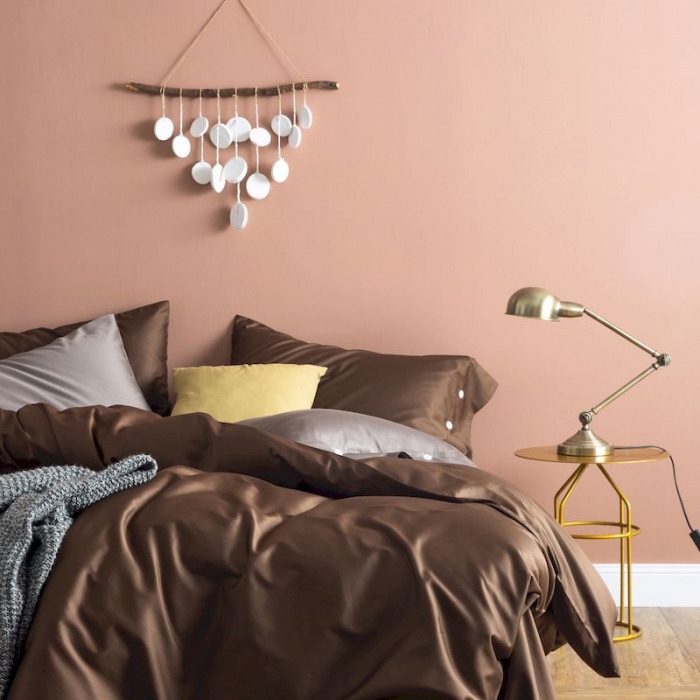 91家纺网 家纺一手货源 找家纺 涞澳家纺 2019新款60长绒棉平色简易四件套 星巴咖