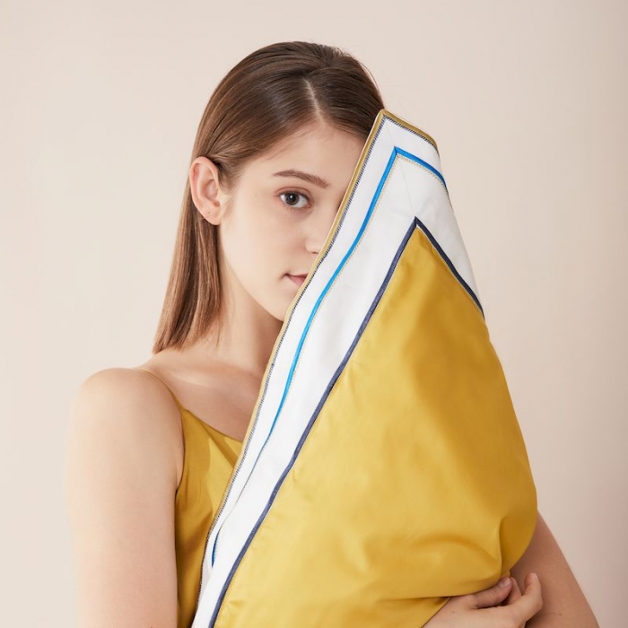 91家纺网 家纺一手货源 找家纺 涞澳家纺 2019新款120支海岛棉素色简约款四件套 凤歌