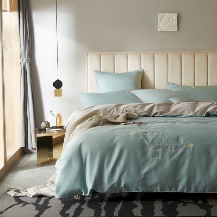 （总）涞澳家纺 2019新款60支长绒棉小雏菊四件套