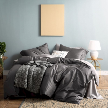 91家纺网 家纺一手货源 找家纺 （总）涞澳家纺 2019新款60长绒棉平色二简易四件套