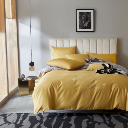 涞澳家纺 2019新款60支长绒棉小雏菊四件套 苍佑