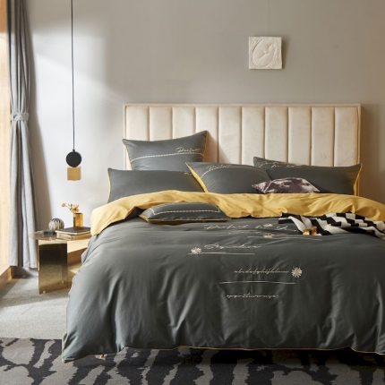 涞澳家纺 2019新款60支长绒棉小雏菊四件套 子成