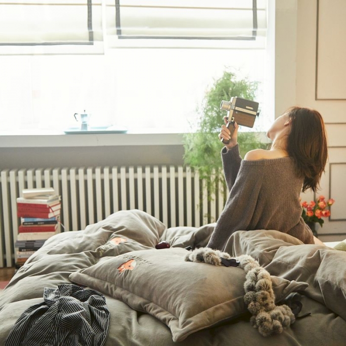 91家纺网 家纺一手货源 找家纺 涞澳 2019新款美绒系列四件套 狐狸—灰