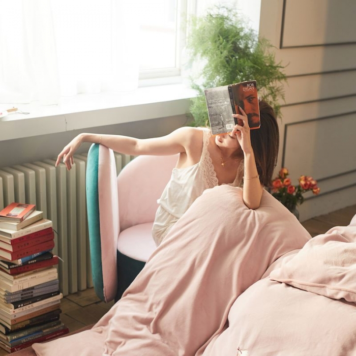 91家纺网 家纺一手货源 找家纺 涞澳 2019新款美绒系列四件套 仙女—粉