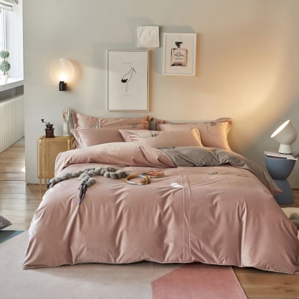 涞澳 2019新款澳绒系列四件套 口袋—豆沙