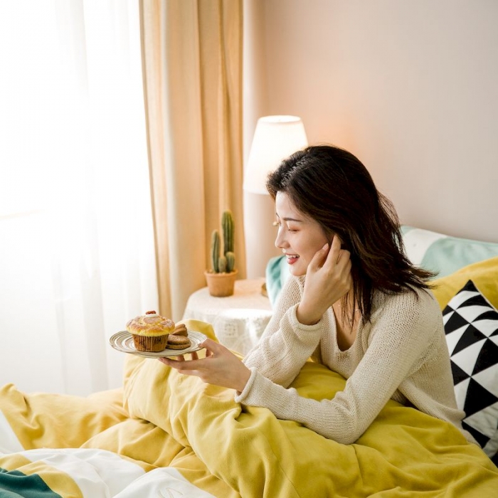 91家纺网 家纺一手货源 找家纺 涞澳 2019新款美绒系列四件套 拼色—黄绿1