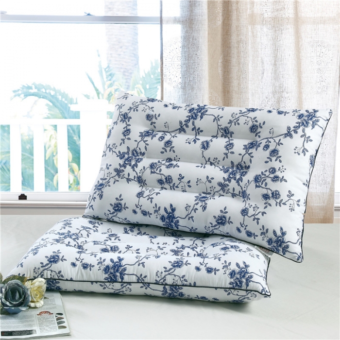 91家纺网 家纺一手货源 找家纺 锦绣万家 2017双人枕芯青花瓷长枕头情侣枕