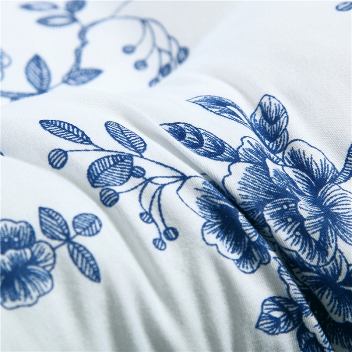 91家纺网 家纺一手货源 找家纺 锦绣万家 2017双人枕芯青花瓷长枕头情侣枕