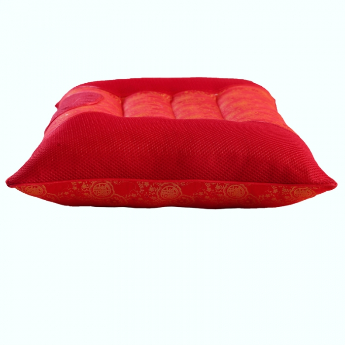 91家纺网 家纺一手货源 找家纺 锦绣万家 2017双人枕芯婚庆枕头加长情侣枕头大红