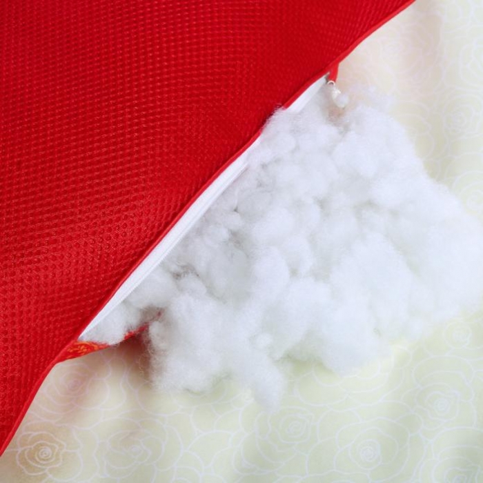 91家纺网 家纺一手货源 找家纺 锦绣万家 2017双人枕芯婚庆枕头加长情侣枕头大红