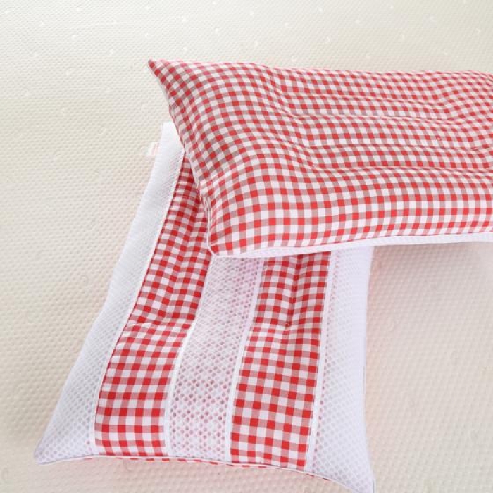 91家纺网 家纺一手货源 找家纺 锦绣万家 三明治透气双人枕芯长枕头情侣枕