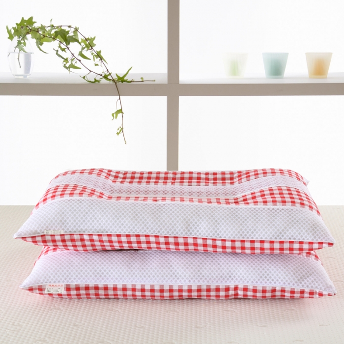 91家纺网 家纺一手货源 找家纺 锦绣万家 三明治透气双人枕芯长枕头情侣枕