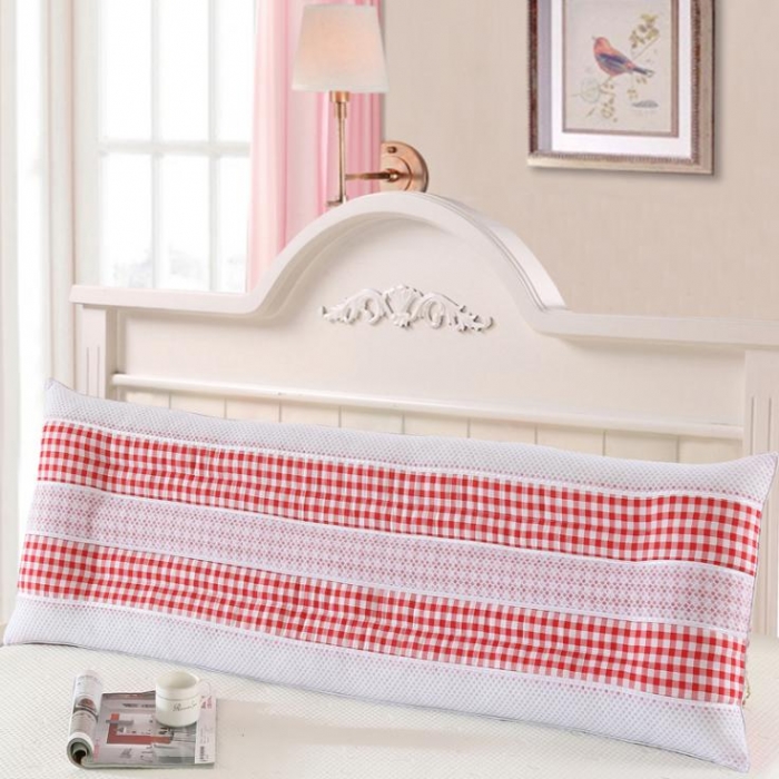 91家纺网 家纺一手货源 找家纺 锦绣万家 三明治透气双人枕芯长枕头情侣枕