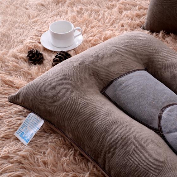 91家纺网 家纺一手货源 找家纺 锦绣万家 灯芯绒决明子药包枕头枕芯咖色