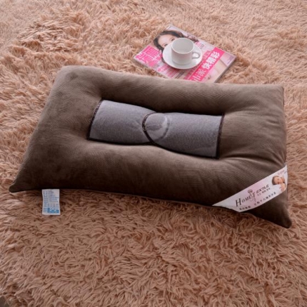 91家纺网 家纺一手货源 找家纺 锦绣万家 灯芯绒决明子药包枕头枕芯咖色