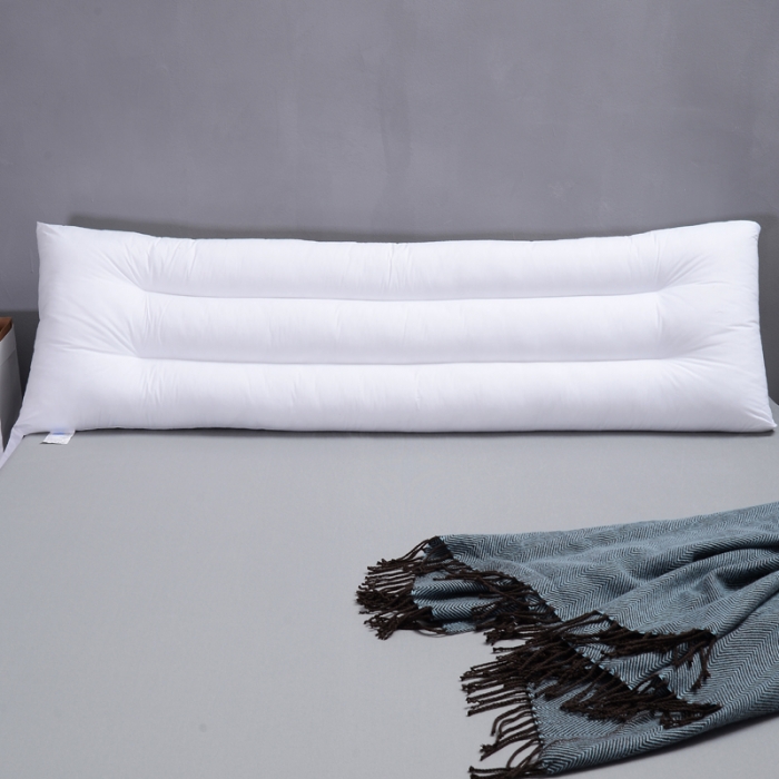91家纺网 家纺一手货源 找家纺 全棉水洗棉羽丝绒双人枕头长枕芯1.2米1.5米1.8米