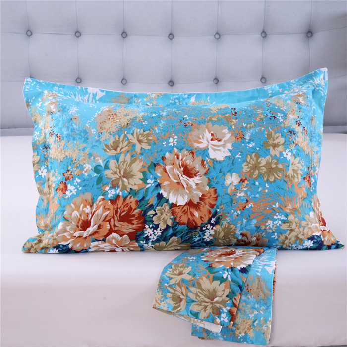 91家纺网 家纺一手货源 找家纺 双人枕套双人枕头套全棉纯棉枕套 爱丽丝-兰