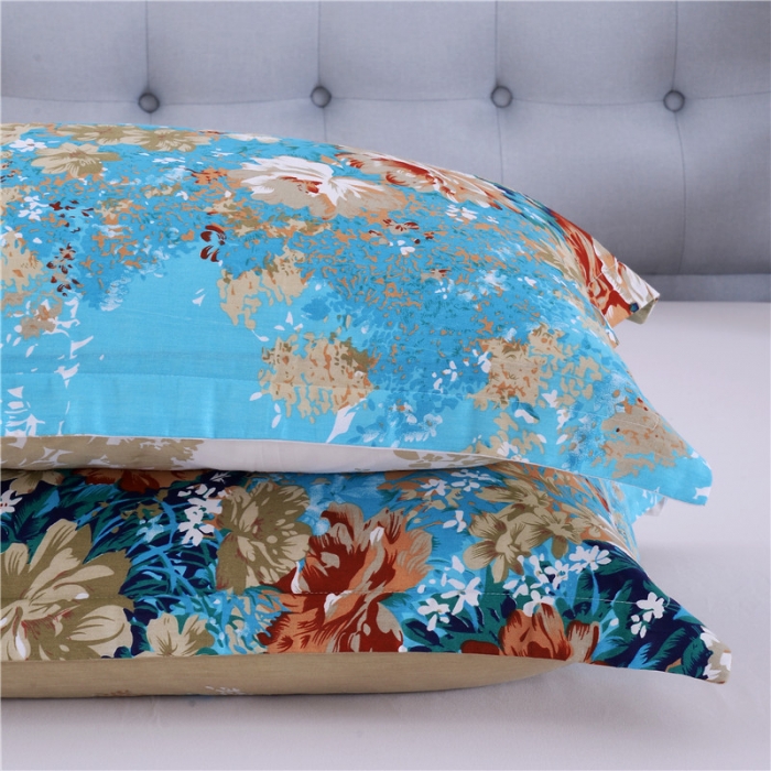 91家纺网 家纺一手货源 找家纺 双人枕套双人枕头套全棉纯棉枕套 爱丽丝-兰