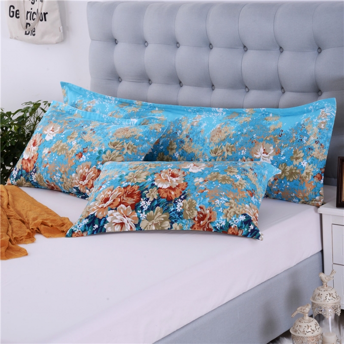 91家纺网 家纺一手货源 找家纺 双人枕套双人枕头套全棉纯棉枕套 爱丽丝-兰