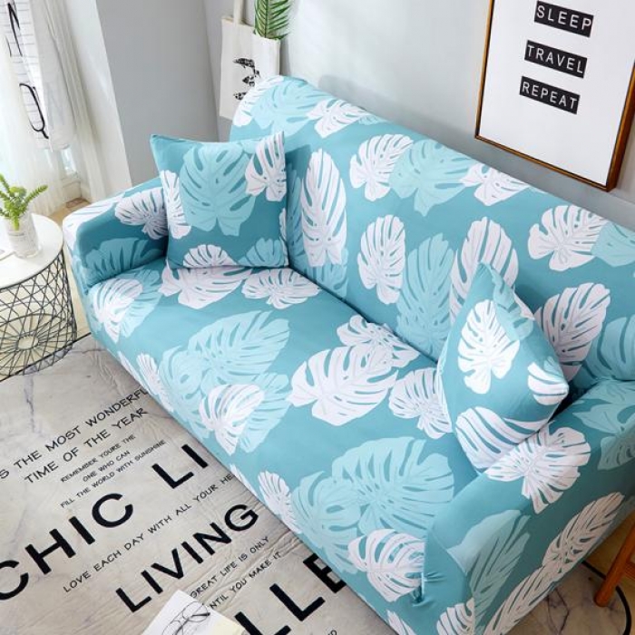 91家纺网 家纺一手货源 找家纺 兴妮雅家纺 2018新款卡通风格沙发套 叶之语