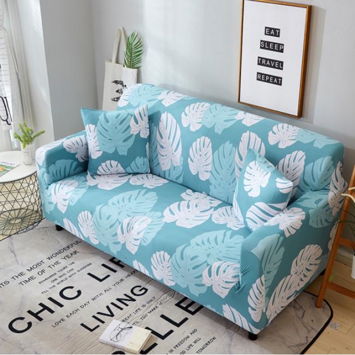 91家纺网 家纺一手货源 找家纺 兴妮雅家纺 2018新款卡通风格沙发套 叶之语