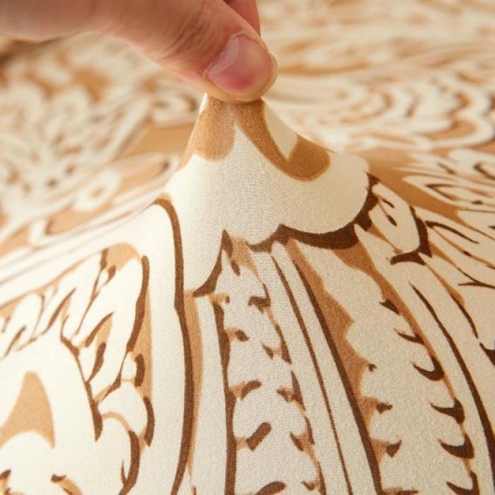 91家纺网 家纺一手货源 找家纺 兴妮雅家纺 2018新款小清新风格沙发套 凤尾咖