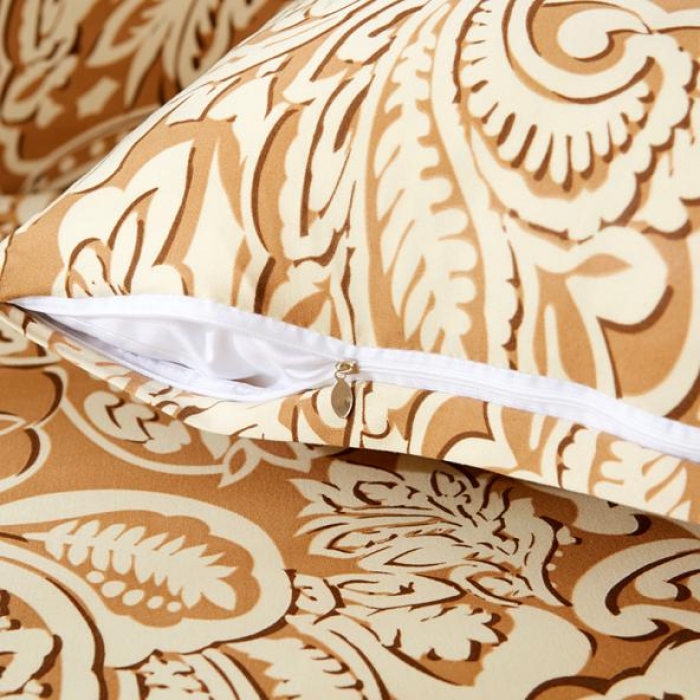 91家纺网 家纺一手货源 找家纺 兴妮雅家纺 2018新款小清新风格沙发套 凤尾咖