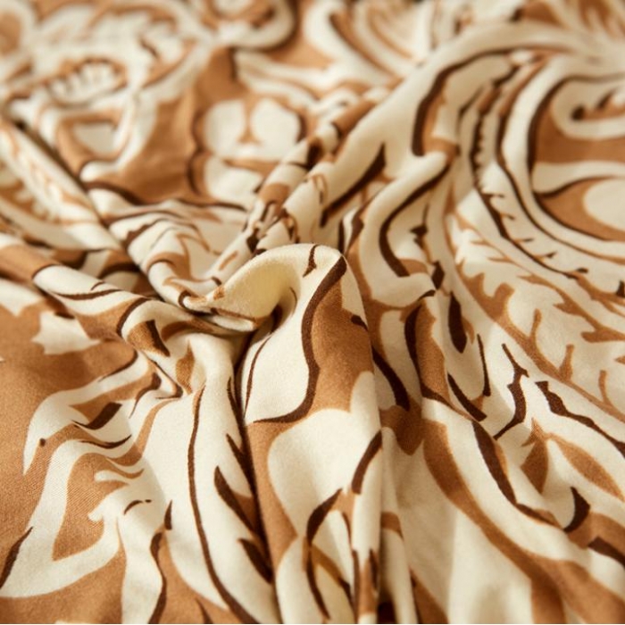 91家纺网 家纺一手货源 找家纺 兴妮雅家纺 2018新款小清新风格沙发套 凤尾咖