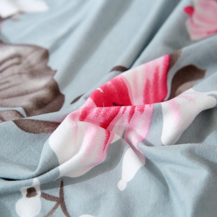 91家纺网 家纺一手货源 找家纺 兴妮雅家纺 2018新款小清新风格沙发套 荷塘月色