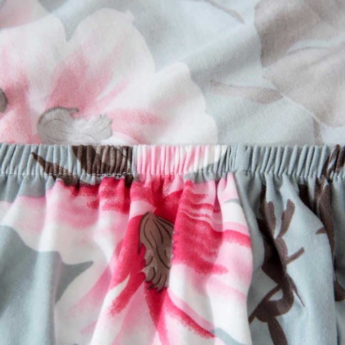 91家纺网 家纺一手货源 找家纺 兴妮雅家纺 2018新款小清新风格沙发套 荷塘月色