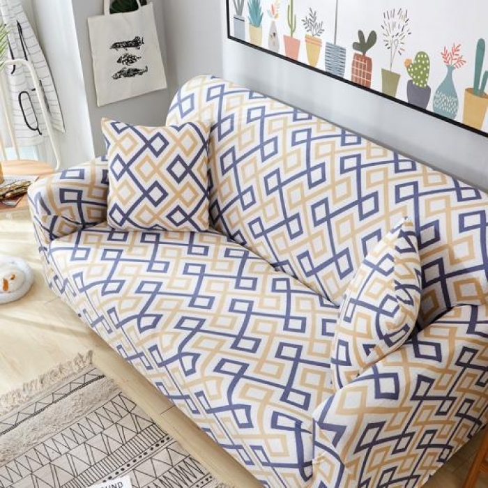 91家纺网 家纺一手货源 找家纺 兴妮雅家纺 2018新款小清新风格沙发套 简约时代