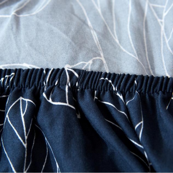 91家纺网 家纺一手货源 找家纺 兴妮雅家纺 2018新款小清新风格沙发套 蓝树叶