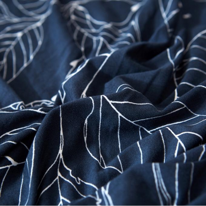 91家纺网 家纺一手货源 找家纺 兴妮雅家纺 2018新款小清新风格沙发套 蓝树叶