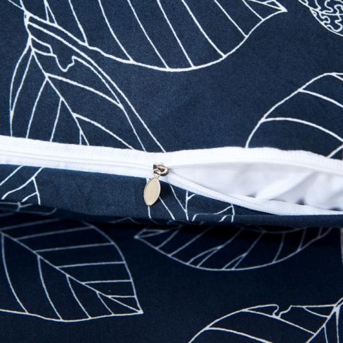 91家纺网 家纺一手货源 找家纺 兴妮雅家纺 2018新款小清新风格沙发套 蓝树叶