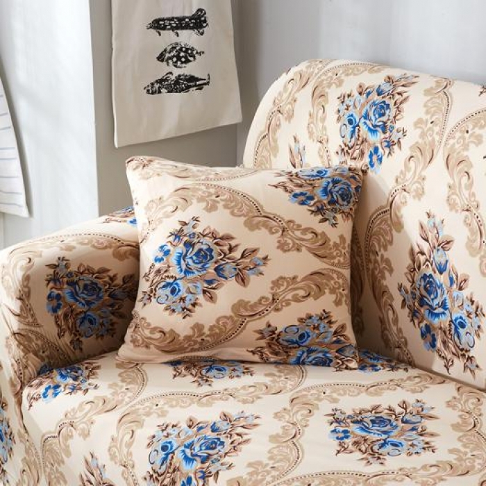 91家纺网 家纺一手货源 找家纺 兴妮雅家纺 2018新款小清新风格沙发套 美式印象