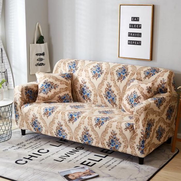 91家纺网 家纺一手货源 找家纺 兴妮雅家纺 2018新款小清新风格沙发套 美式印象