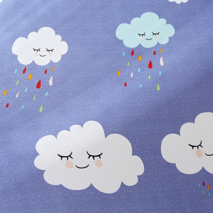 91家纺网 家纺一手货源 找家纺 兴妮雅家纺 2018新款小清新风格沙发套 云朵