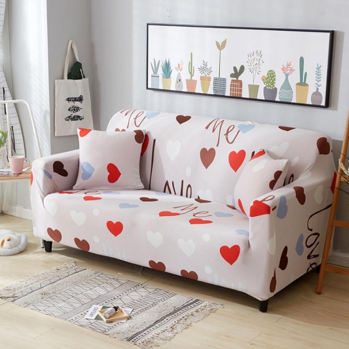 91家纺网 家纺一手货源 找家纺 兴妮雅家纺 2018新款小清新风格沙发套 挚爱