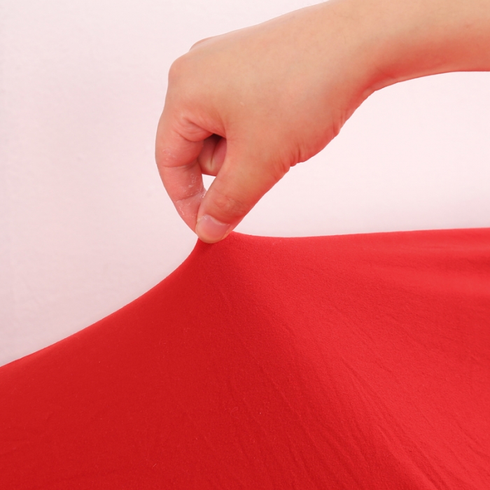 91家纺网 家纺一手货源 找家纺 兴妮雅家纺 2018新款纯色系列沙发套大红