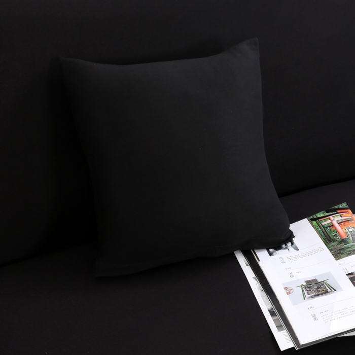 91家纺网 家纺一手货源 找家纺 兴妮雅家纺 2018新款纯色系列沙发套黑色