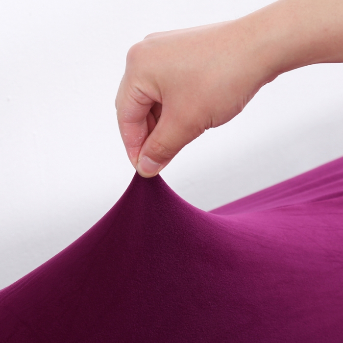 91家纺网 家纺一手货源 找家纺 兴妮雅家纺 2018新款纯色系列沙发套糖果紫