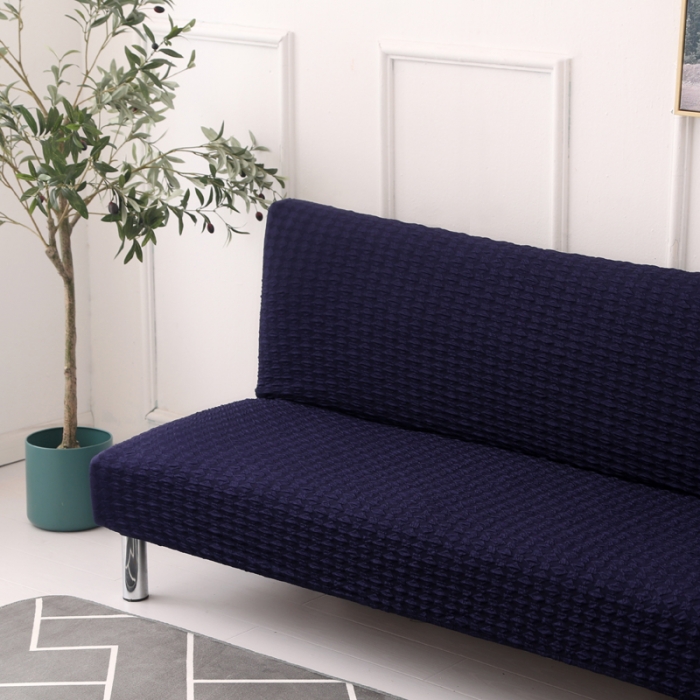 91家纺网 家纺一手货源 找家纺 兴妮雅家纺 2020新款提花牛奶丝沙发床 藏蓝