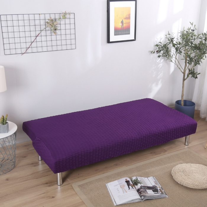 91家纺网 家纺一手货源 找家纺 兴妮雅家纺 2020新款提花牛奶丝沙发床 紫色