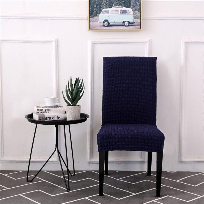 91家纺网 家纺一手货源 找家纺 兴妮雅家纺 2020新款提花牛奶丝椅子套 藏蓝