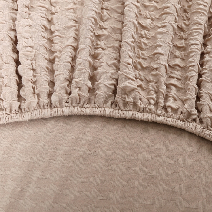 91家纺网 家纺一手货源 找家纺 兴妮雅家纺 2020新款提花牛奶丝沙发床 米色