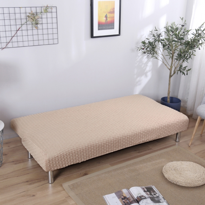 91家纺网 家纺一手货源 找家纺 兴妮雅家纺 2020新款提花牛奶丝沙发床 米色