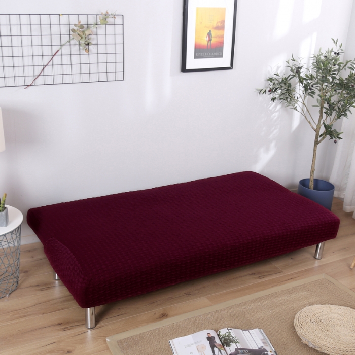 91家纺网 家纺一手货源 找家纺 兴妮雅家纺 2020新款提花牛奶丝沙发床 驼色