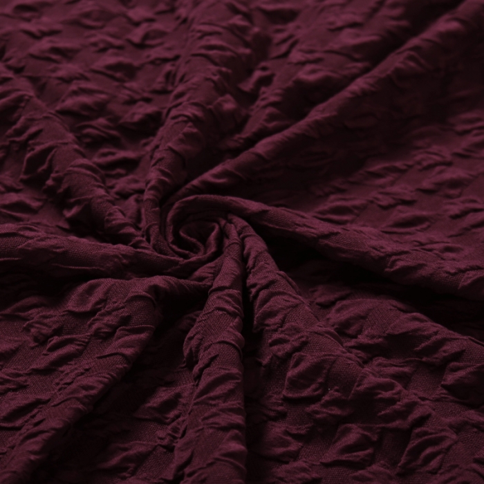 91家纺网 家纺一手货源 找家纺 兴妮雅家纺 2020新款提花牛奶丝双人沙发 酒红色