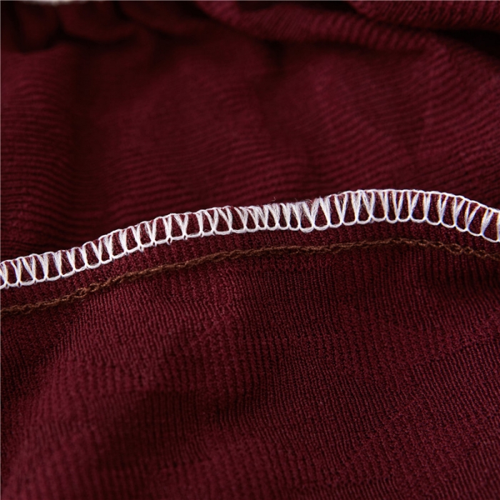 91家纺网 家纺一手货源 找家纺 兴妮雅家纺 2020新款提花牛奶丝椅子套 酒红色